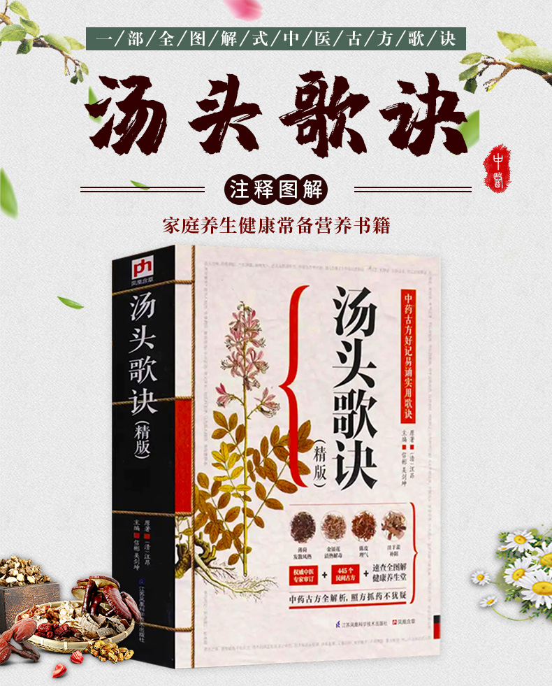 鹏辰正版汤头歌诀中医配方历代名方验方中医入门书籍大全零基础学方剂