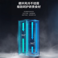 美的(Midea)572升双开对开门冰箱一级能效大容量风冷无霜超薄 BCD-572WKPM(Q) 炭灰-[570升级款]