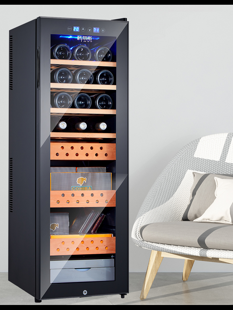 侧开门上市时间:2018年3月系列:雪茄柜颜色:黑色型号:kds-30t品牌:科