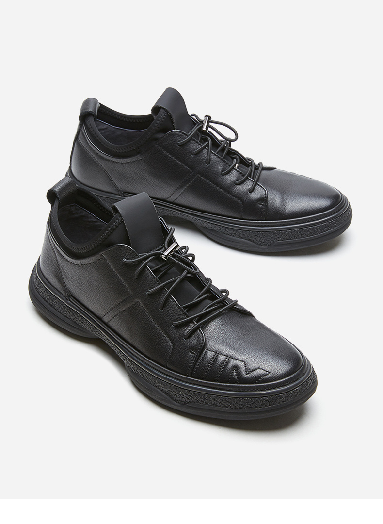 热风(hotwind)男士休闲鞋h44m9313 热风潮流时尚男士休闲皮鞋厚底百搭