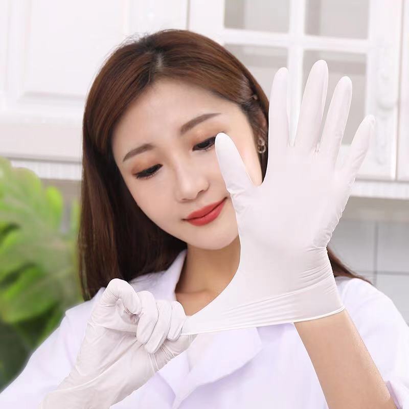 三维工匠一次性手套乳胶食品餐饮牙医科pvc检查烘焙家务用防水护橡胶