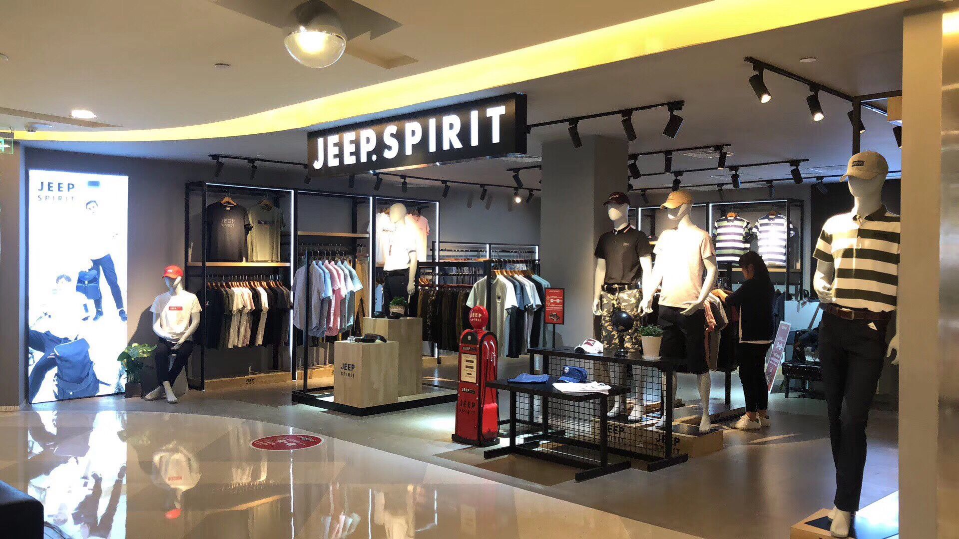 jeep spirit男士牛仔裤 吉普jeep官方旗舰正品2020新款牛仔裤男黑灰色