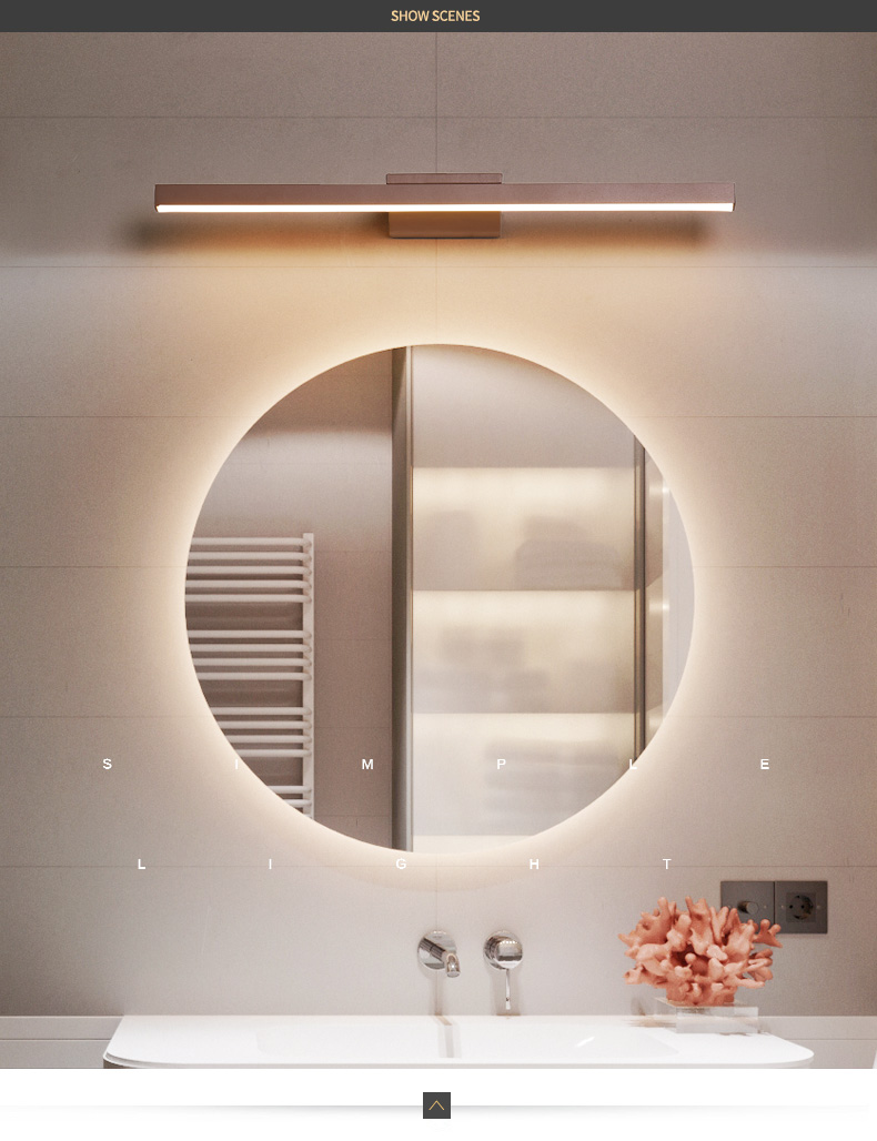 七只蚂蚁镜前灯led浴室厕所卫生间专用简约现代北欧简约现代镜前灯