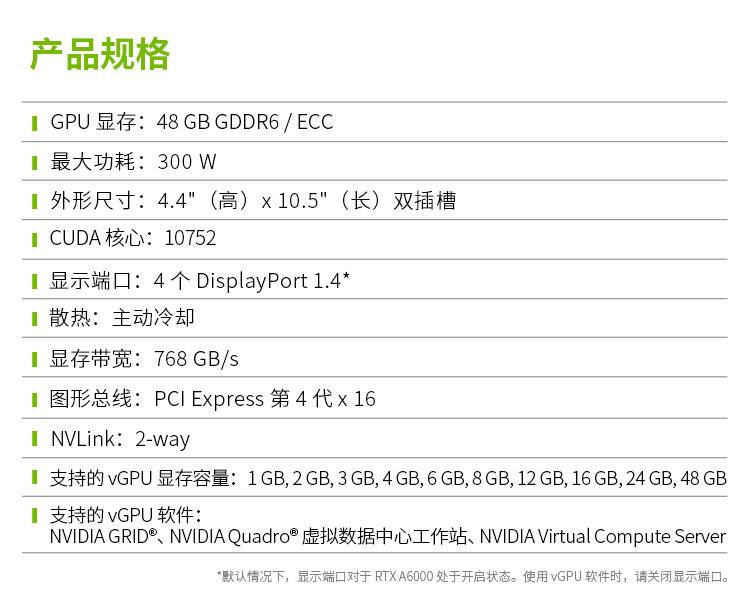 丽台leadteknvidiartxa600048ggddr6科学可视化数据处理
