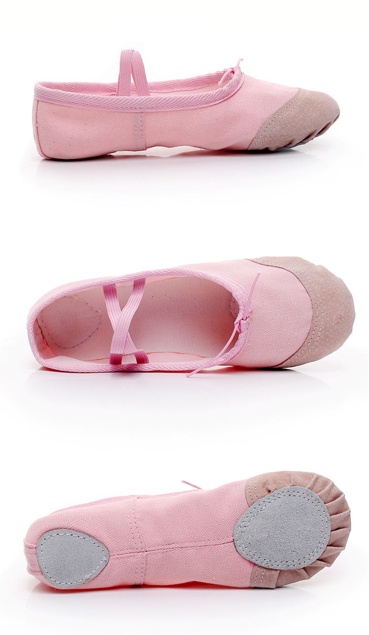 幼儿童舞蹈鞋女软底练功鞋成人芭蕾舞鞋男白跳舞形体练功猫爪鞋y8