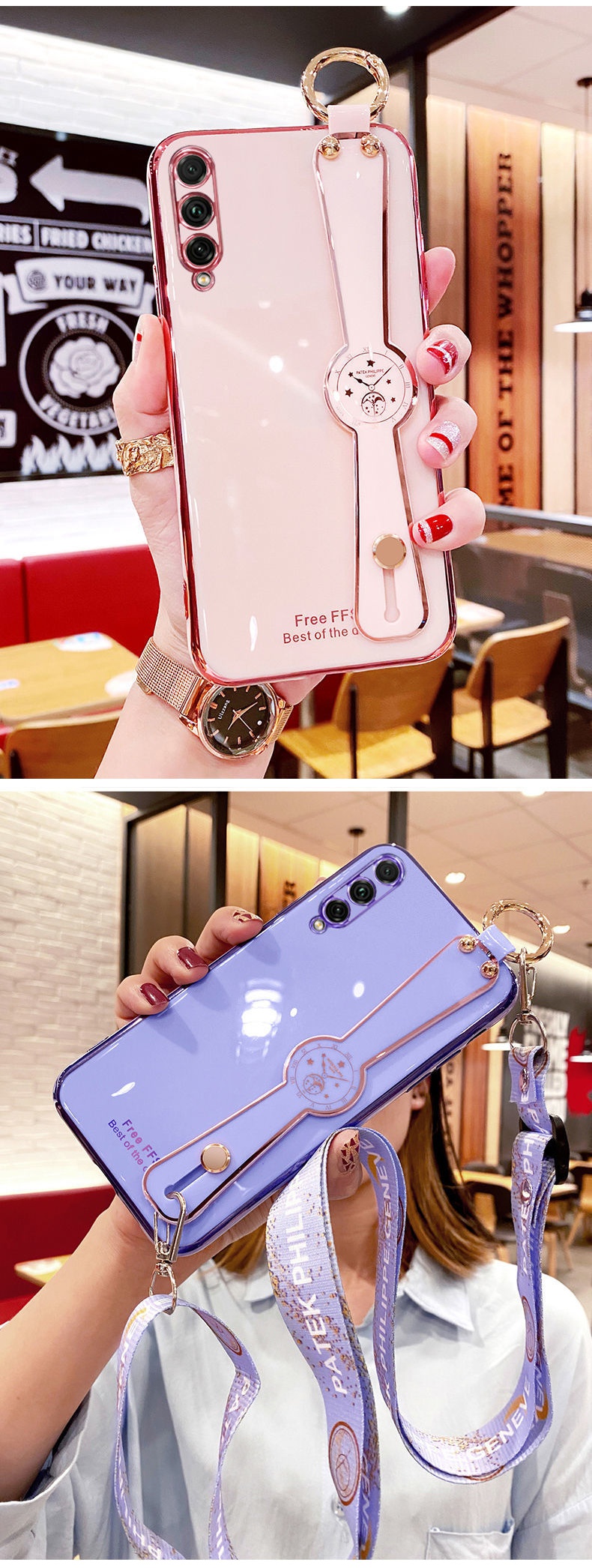 tidiui 荣耀20青春版手机壳 女款 honor20lite腕带保护套lraal00硅胶