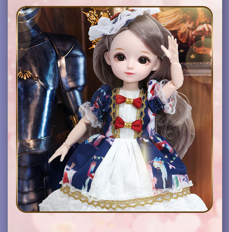 31cm灯光音乐洛丽塔洋娃娃公主bjd人偶礼品盒装女孩玩具