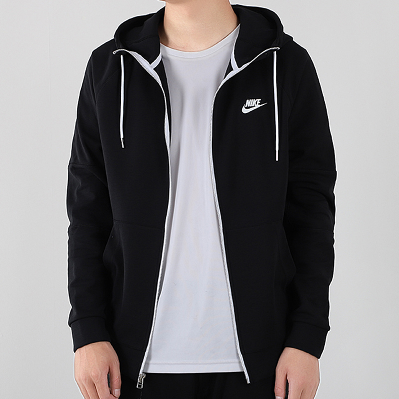 nike耐克男装2021春季新款运动休闲连帽防风运动夹克外套cu4456010