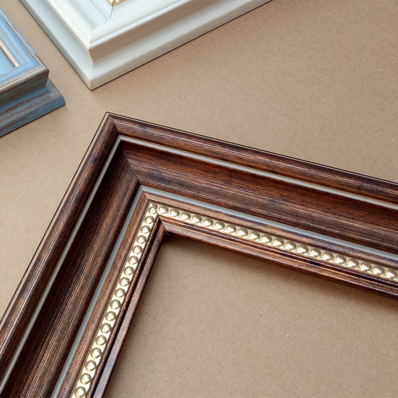 敬平数字油画框装裱油画外框支持定制大尺寸欧式复古kt板装饰相框挂墙