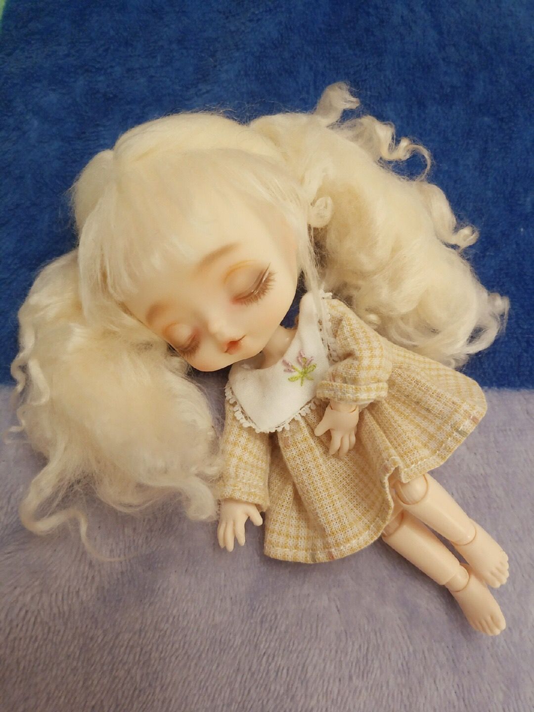 《bjd8分obll假发娃娃假发七夕情人节礼物儿童生日礼物(没有头) 8分