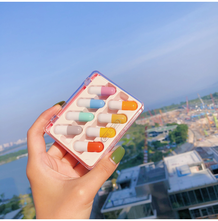 李佳琦推荐mini胶囊口红8支套装药丸唇膏旅行便捷礼盒装网红学生