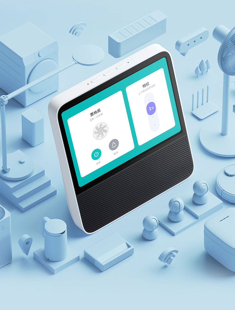 小米redmi小爱触屏音箱pro8英寸电池版音响蓝牙音箱小爱同学智能音箱