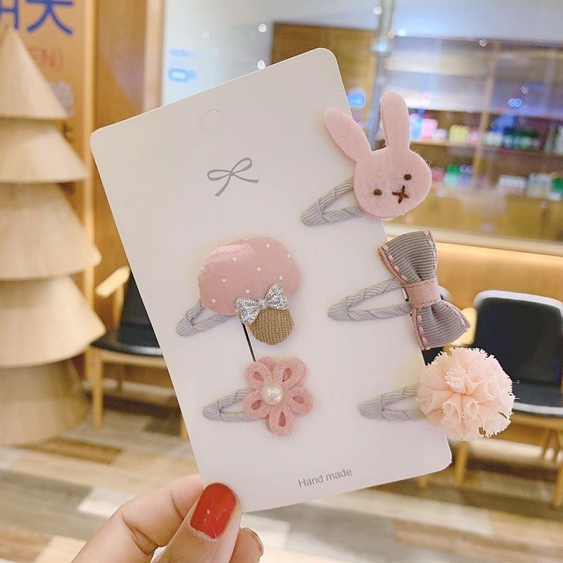 宝宝发夹女童刘海碎夹子迷你发卡不伤发不卡发发量少公主洋气发饰a