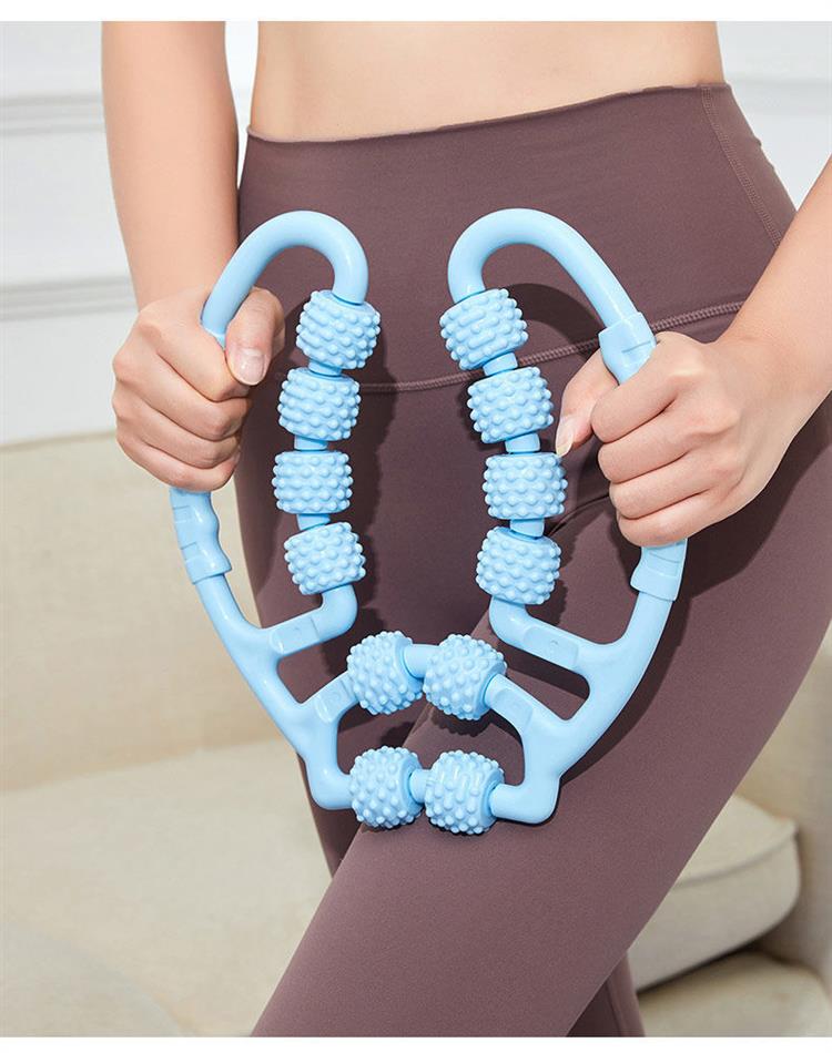 形夹腿按摩器大小美腿全身12滚轮肌肉训练健身瑜伽家用