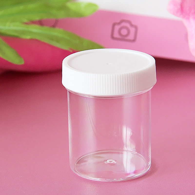 120ml史莱姆广口分装瓶塑料透明盒水晶泥起泡胶假水泥粘土收纳盒子