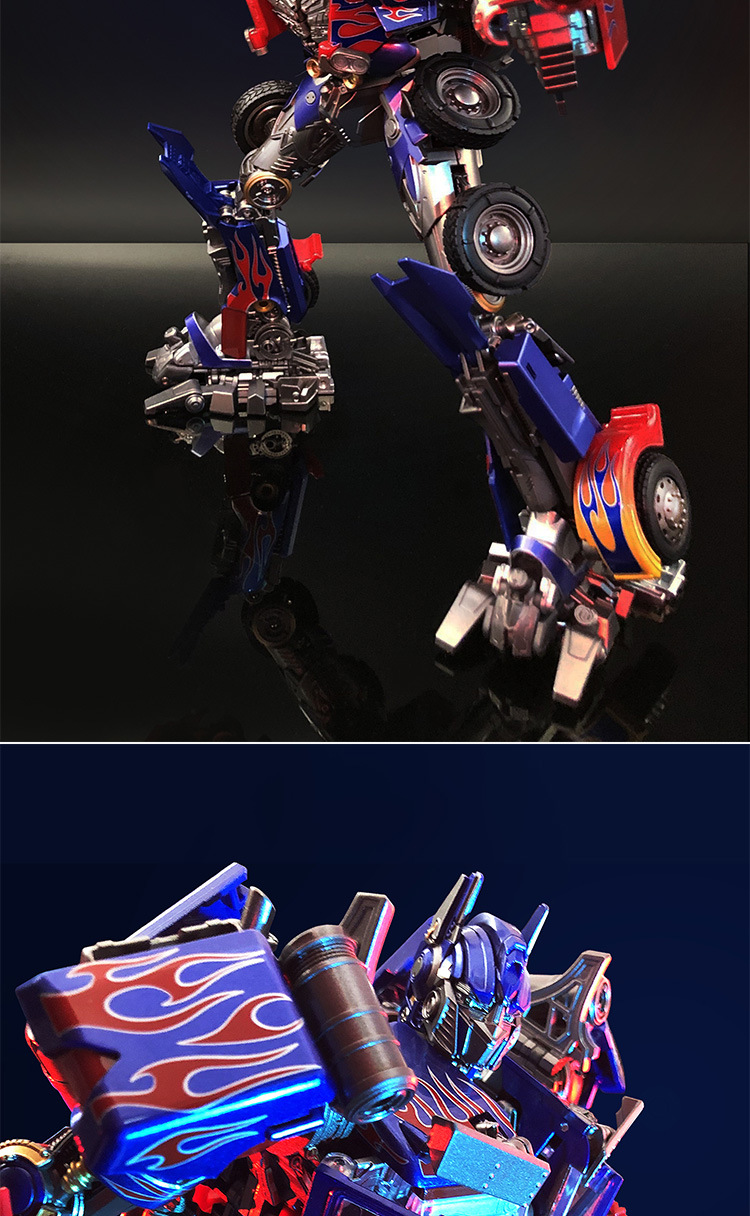 变形玩具金刚 黑曼巴ls03f腹肌柱 合金光油真香柱 擎天机器人模型