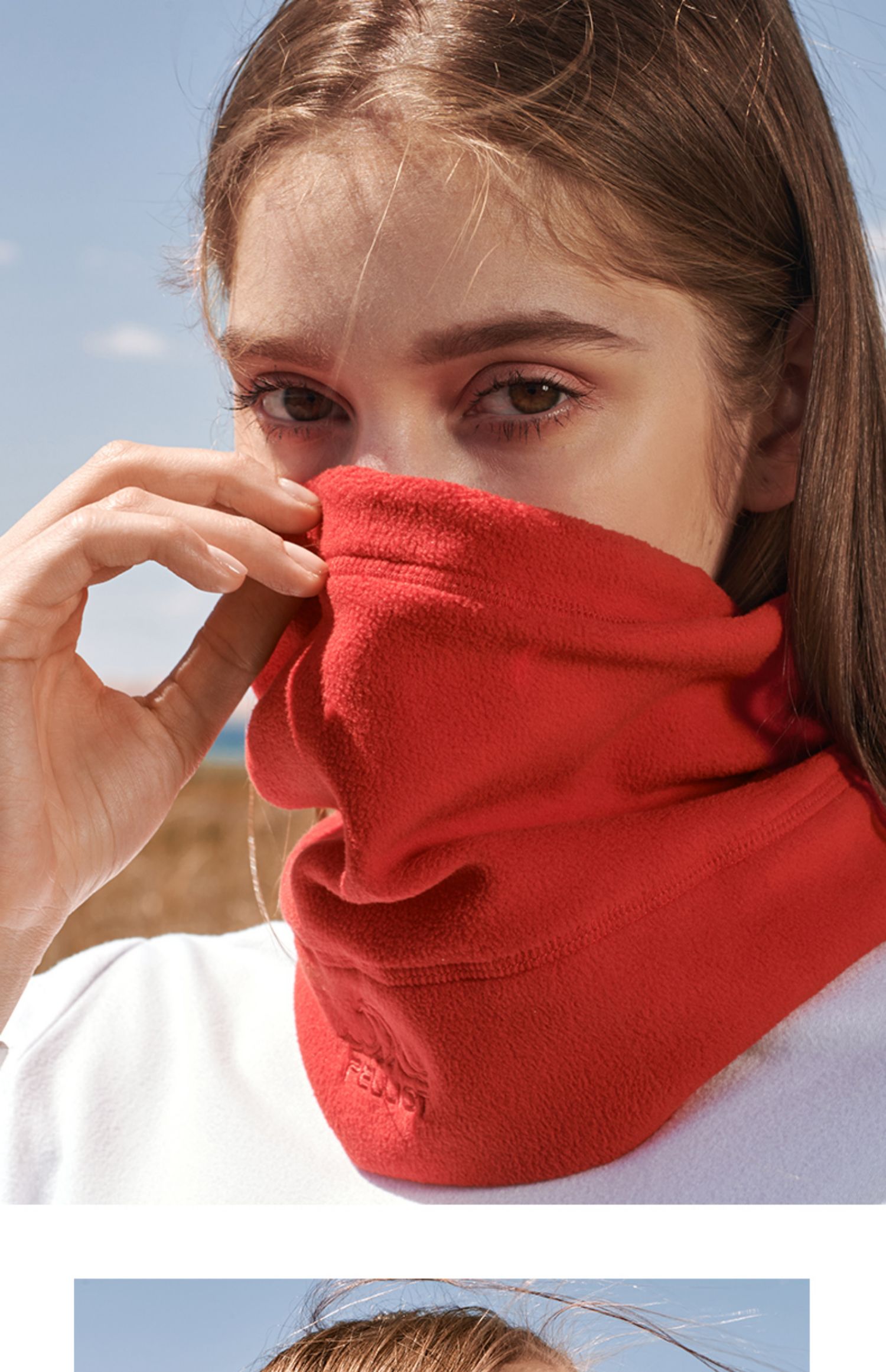 伯希和户外抓绒帽男女情侣秋冬围巾保暖透气滑雪骑行运动防风防风保暖