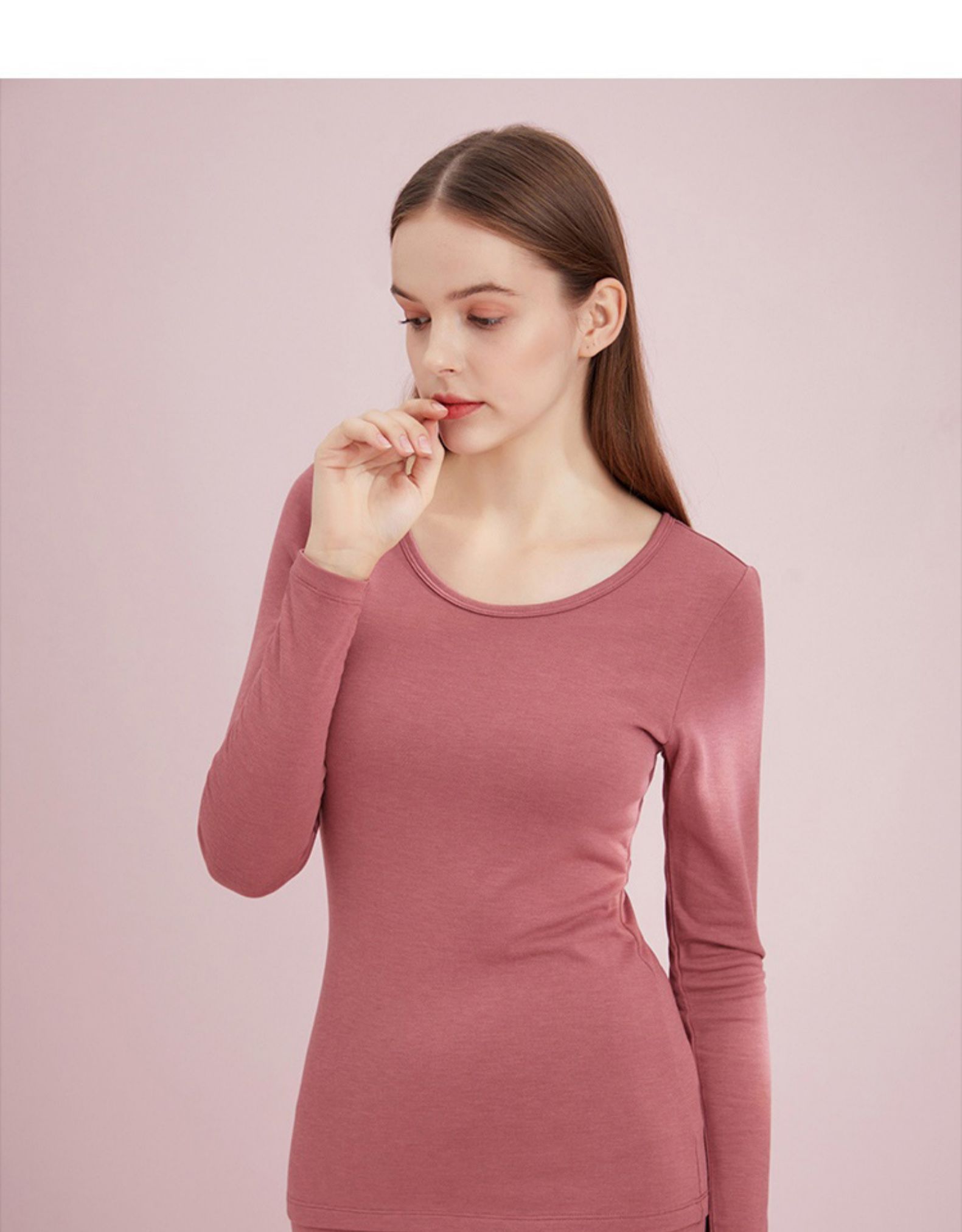 保暖内衣女加绒咖啡碳冬季5℃ 女士秋衣秋裤保暖内衣套装 卓思哲