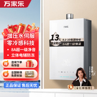万家乐[安睡洗]燃气热水器S9 PRO(F)天然气13升8A超一级恒温水伺服玻璃面板防冻