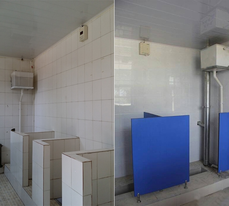 沟槽厕所感应节水器知渡公厕水箱自动冲水电控落水阀