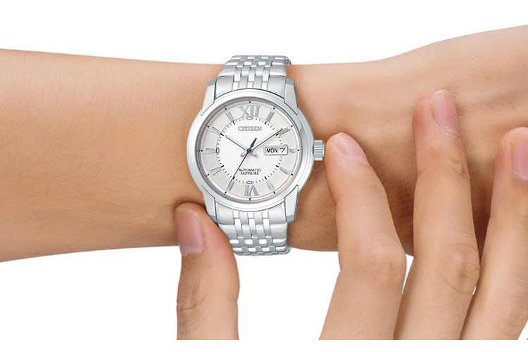 西铁城(citizen)机械表nh8330-56ab 西铁城(citizen)手表自动机械钢带