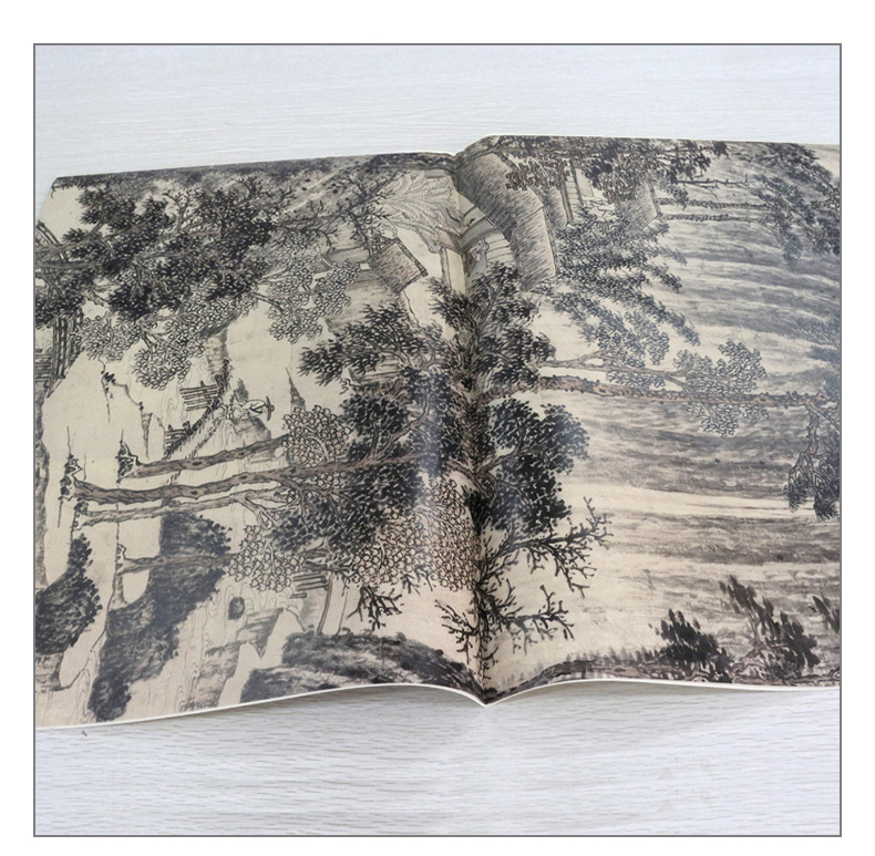 《【诺森正版】【原大】中国画教学大图临摹范本 明 沈周 瀼西草堂图