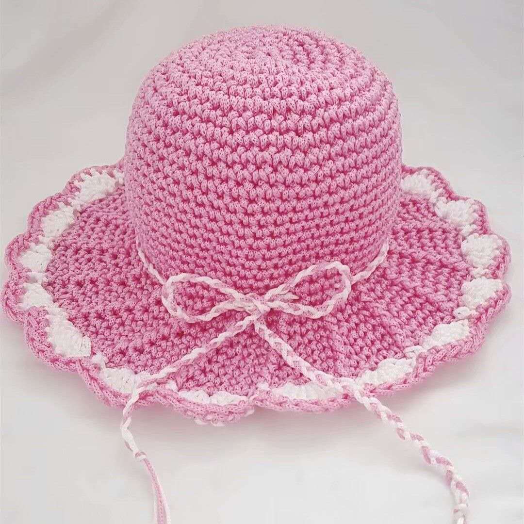 轻体粗冰丝线夏季凉帽冰丝空心线手工编织包包钩帽子线diy材料包 01