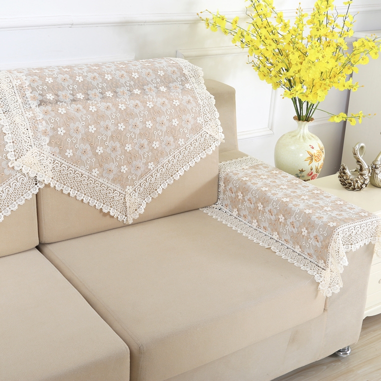 新款绣花沙发靠背巾沙发巾防尘沙发盖布套夏沙发布沙发扶手巾