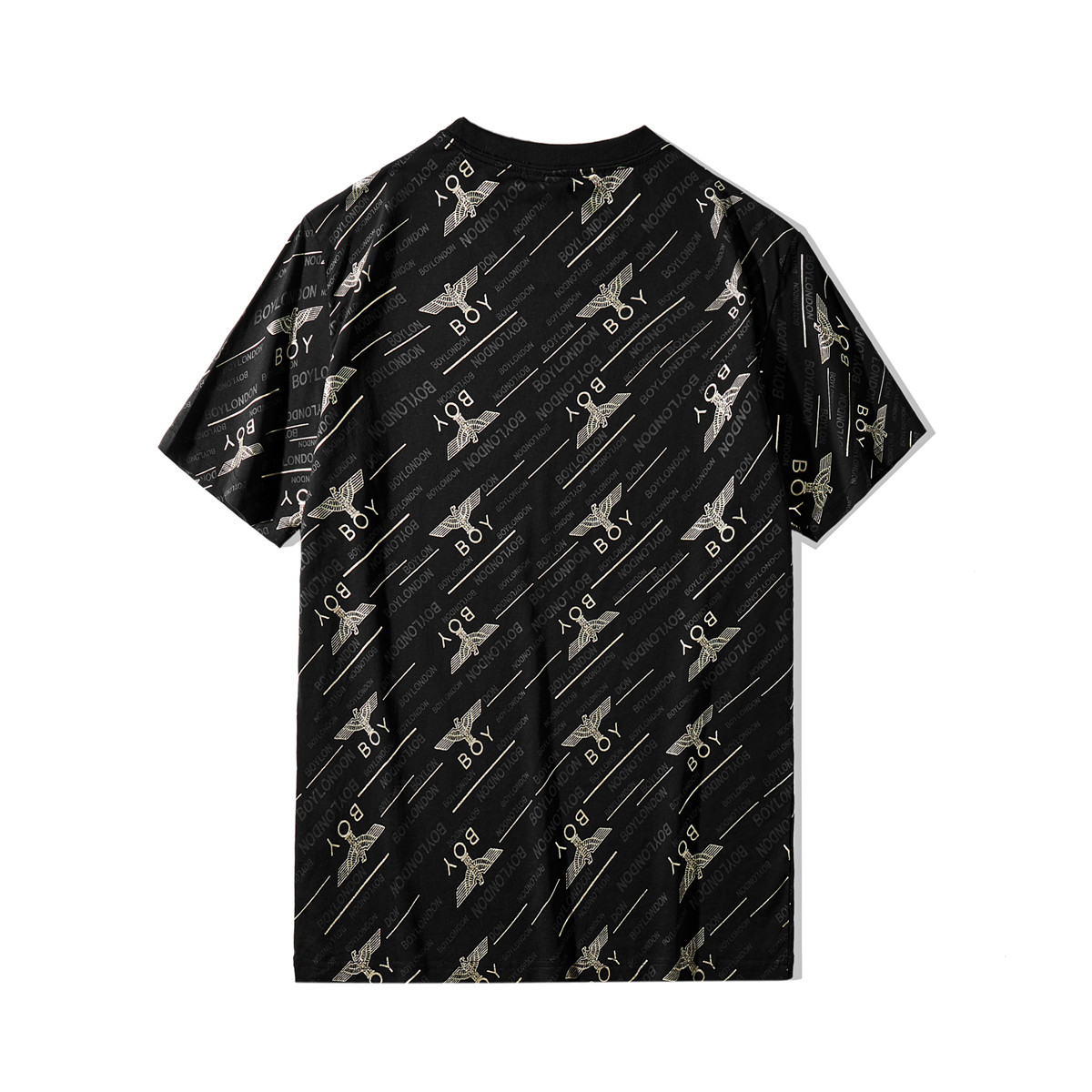 boy london正品潮牌2020新款烫金字母老鹰印花男女同款半袖圆领t恤