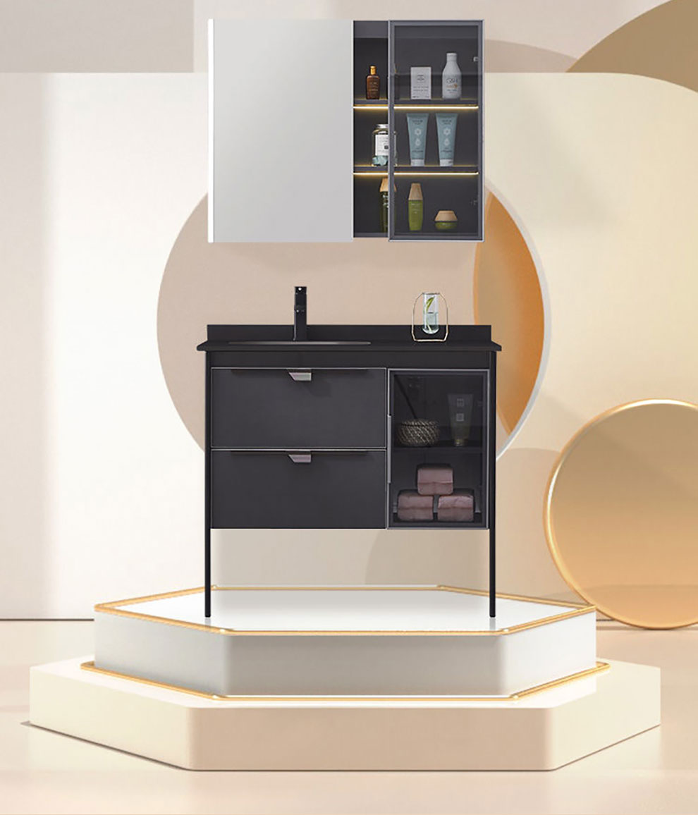 欧帝奴(oudinu)卫浴家具xyh 001 欧帝奴(oudinu)实木浴室柜组合氛围灯