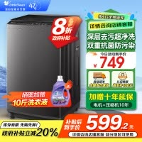 小天鹅(LittleSwan)洗衣机波轮全自动家用8KG 深层去污净洗新风换气 一键智洗宿舍租房神器 TB80V27T