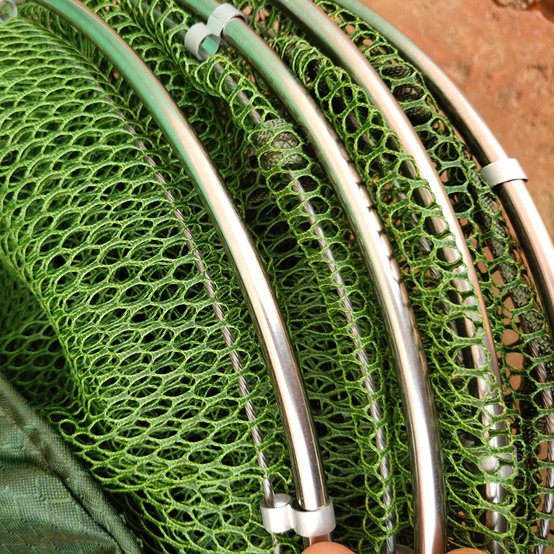 鱼护涂胶防挂竞技装闪电客鱼网兜折叠渔护网尼龙台钓鱼户兜加厚