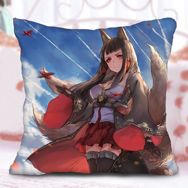 明画碧蓝航线周边抱枕二次元手游军武娘靠垫航母舰娘萌娘枕头六一节