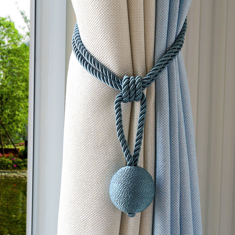 窗帘绑带简约现代窗帘挂球挂钩绑绳绑窗帘的绑带窗帘扣