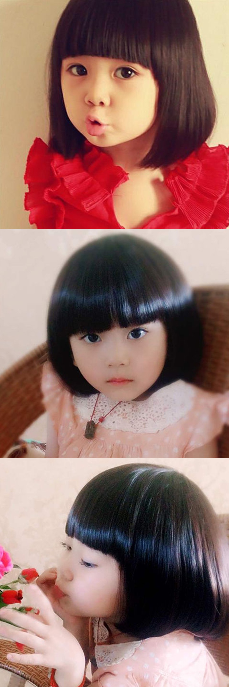4岁女宝宝短发图片