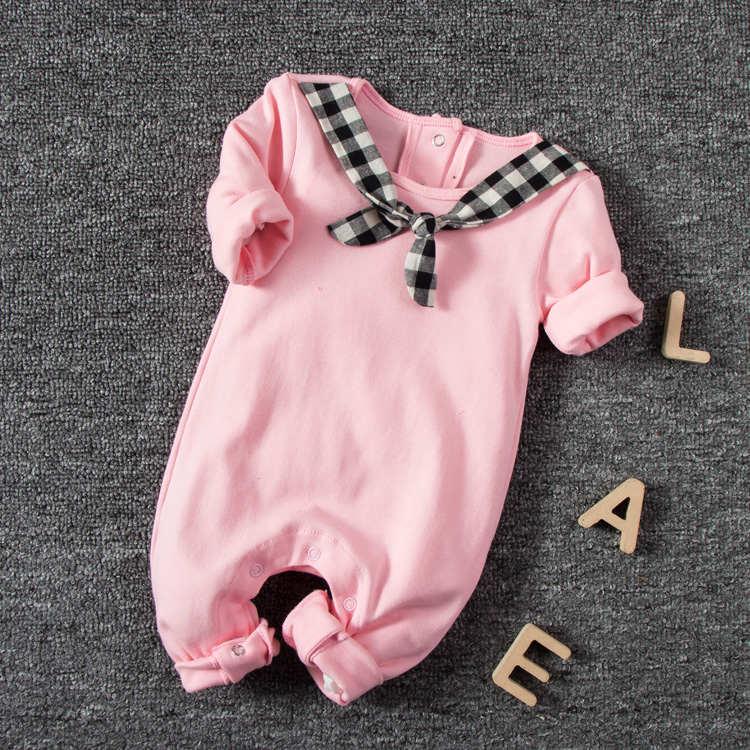 女婴儿童连体衣服宝宝儿2网红和尚服1春装0个月3公主可爱 绿彩虹光