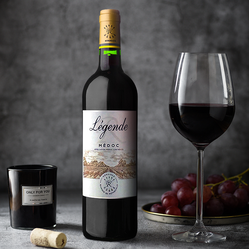 【6瓶装】法国拉菲传奇梅多克法国原瓶进口赤霞珠波尔多梅洛红酒干红