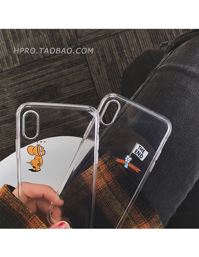 透明卡通软壳6splus苹果x手机壳xs/xr/max/iphone8plus/7女款创意