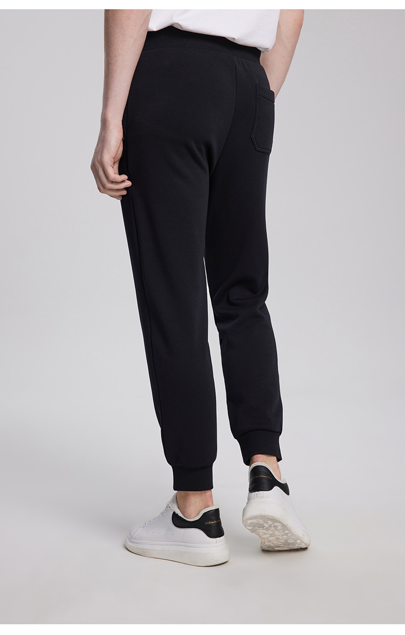 暇步士男装裤子2021新冬季保暖加绒束脚针织运动休闲裤|pz-21502d