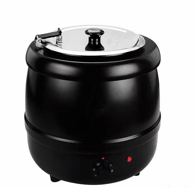 不绣钢黑汤煲商用保温电子汤锅10l自助餐电热保暖汤锅粥锅