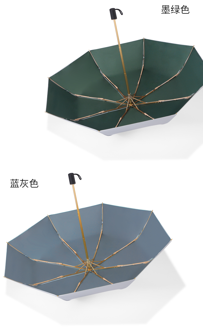 防晒防紫外线女晴雨伞黑胶遮阳伞钛银超强防晒伞upf50 商品有多个颜色
