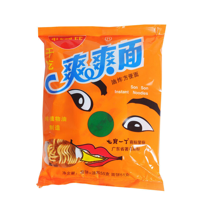 儿时回忆七宝一丁爽爽面干脆面干吃面方便面办公室零食面20包