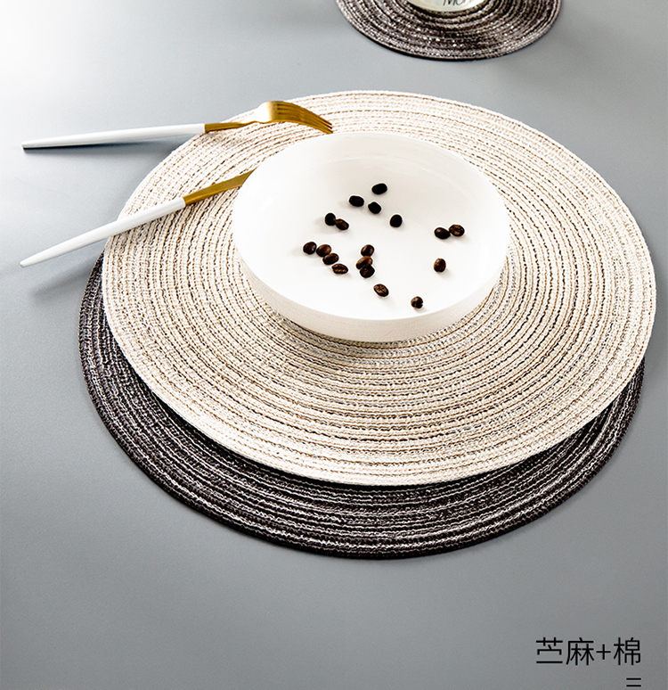 隔热垫餐垫编织杯垫北欧风家用防烫菜盘碗垫西餐桌垫
