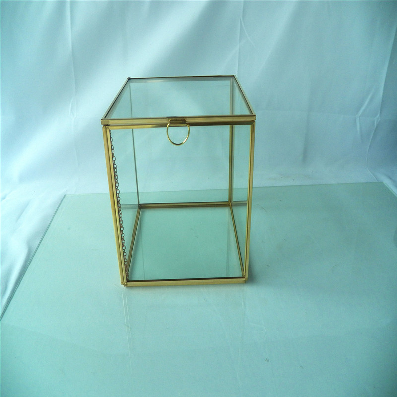 超级新品 卡汐沐 约正方体玻璃盒子首饰盒饰品工具收纳盒大容量妆品盒