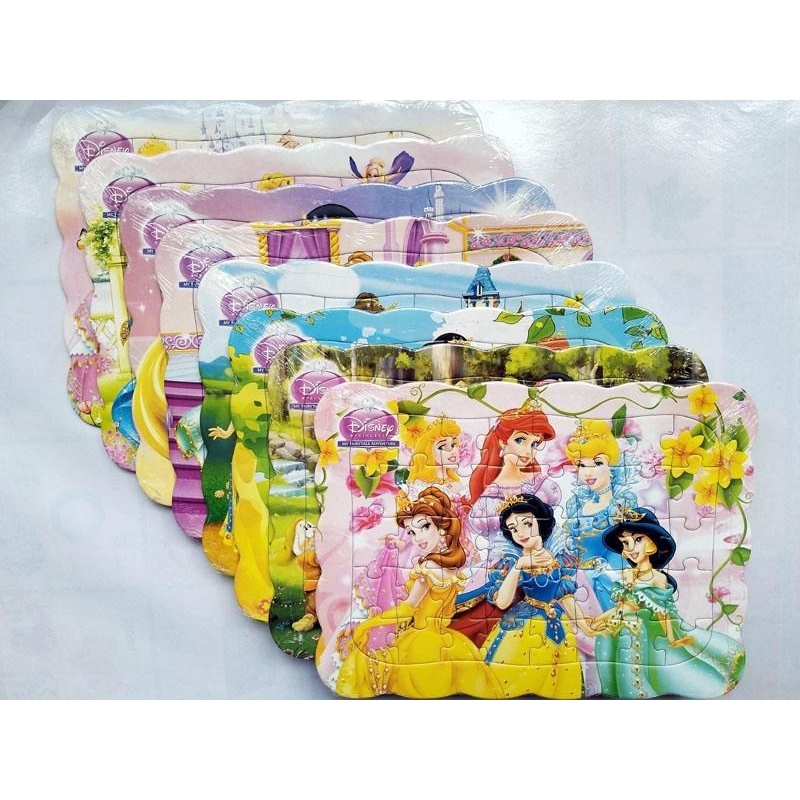 白雪公主拼图40片纸质立体积木儿早教力玩具女孩3-7岁礼.