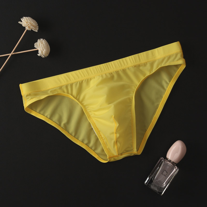 男士透明内裤低腰性感透气三角裤季u凸潮男青年短裤头卓思哲