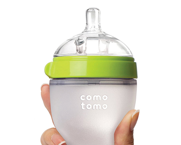 韩版美国comotomo可么多么全硅胶婴幼儿奶瓶150ml绿色款防腹痛胀气
