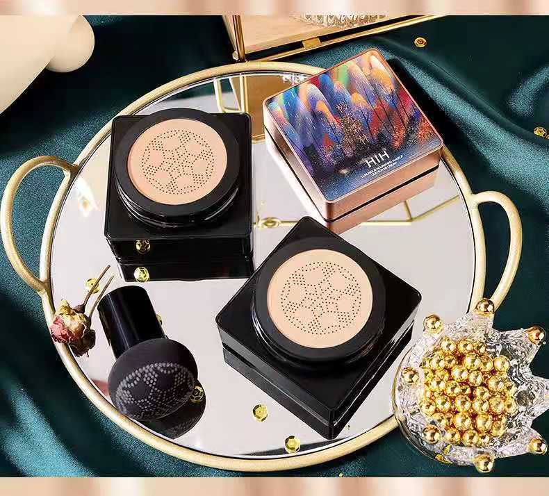 《hih极光森林气垫bb霜防水防汗遮瑕cc棒不脱妆蘑菇头气垫孕妇学生