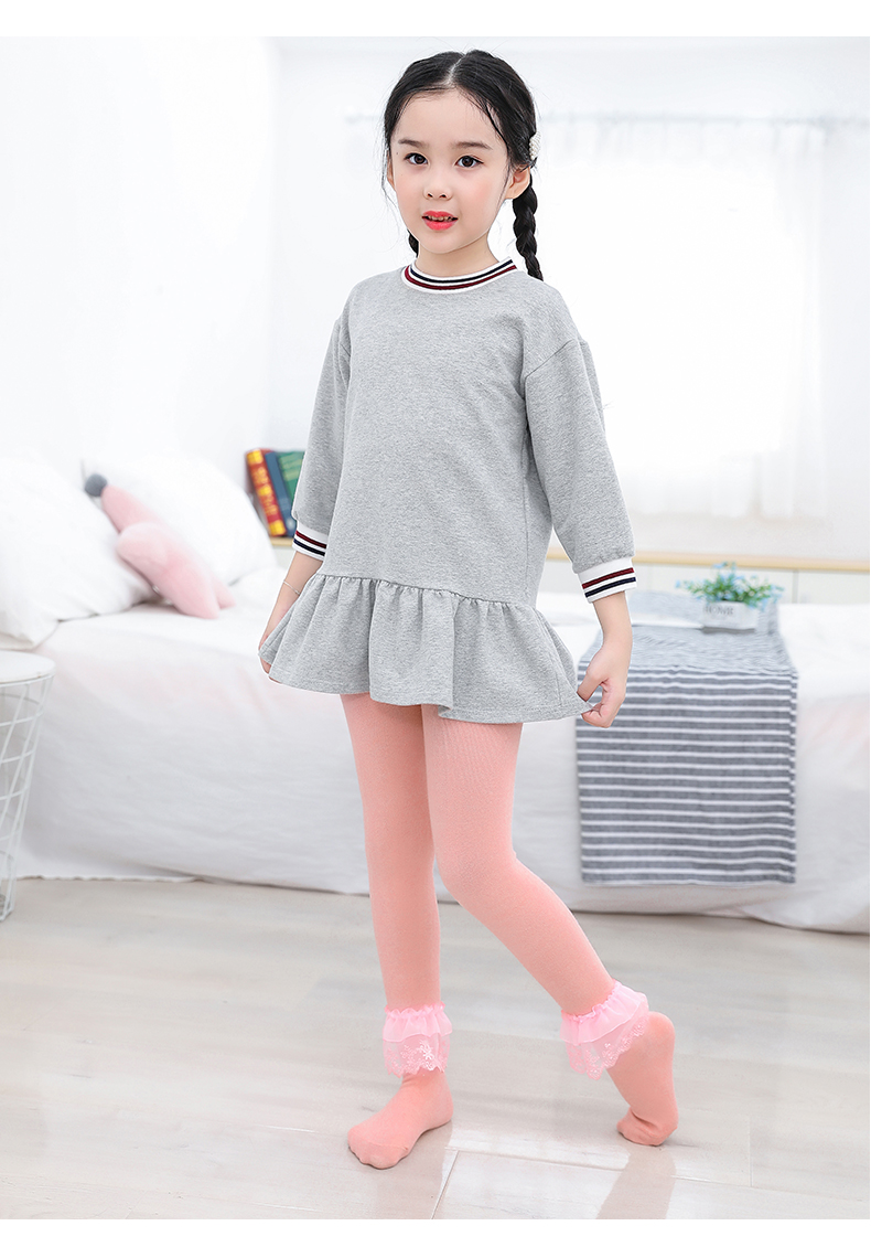 春秋加厚款棉儿童连裤袜卡通公主舞蹈袜女童打底裤薄款宝宝袜子