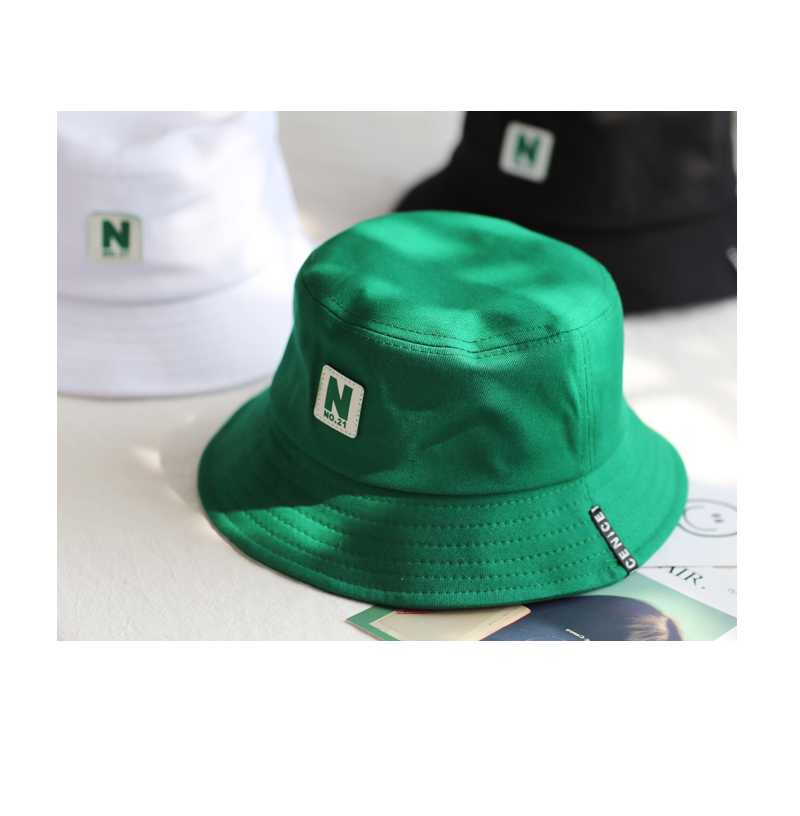 小清新ulzzang原宿绿色渔夫帽女夏 韩版 百搭文艺日系街头绿帽子